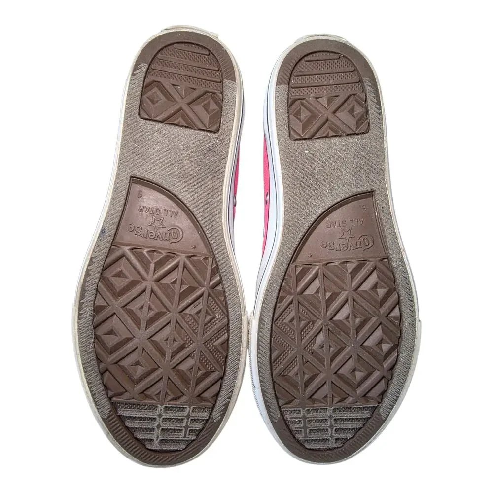 Converse All Star Barbie Pink Low Top Sneakers Junior Size 6 Canvas Streetwear